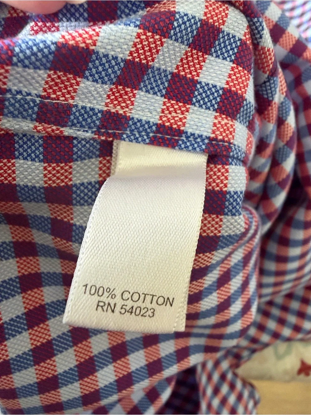 Banana Republic Men's Checked Dress Shirt - Blue & Red